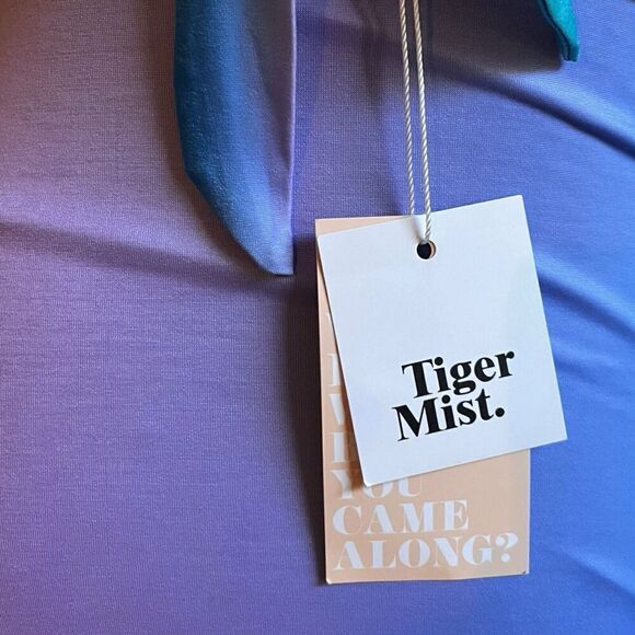 Tiger Mist Mermaid Lillee Mini Dress Blue Ombré Cut Out Beach Travel US XS NWT - Picture 4 of 8